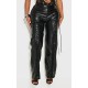 Shape Black Lace Up Faux Leather Pants Shape Black Lace Up Faux Leather Pants