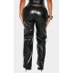 Shape Black Lace Up Faux Leather Pants Shape Black Lace Up Faux Leather Pants