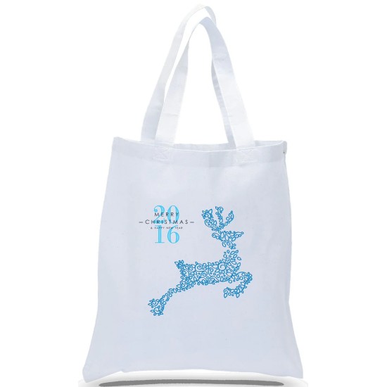 Reindeer Intricate Design Holiday Gift Tote Bag Reindeer Intricate Design Holiday Gift Tote Bag