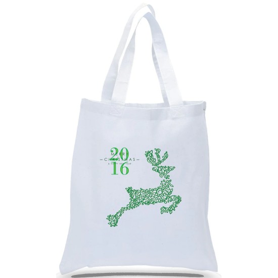 Reindeer Intricate Design Holiday Gift Tote Bag Reindeer Intricate Design Holiday Gift Tote Bag