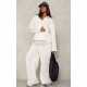 Maternity Cream Wide Leg Sweatpants Maternity Cream Wide Leg Sweatpants