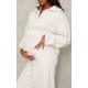 Maternity Cream Wide Leg Sweatpants Maternity Cream Wide Leg Sweatpants