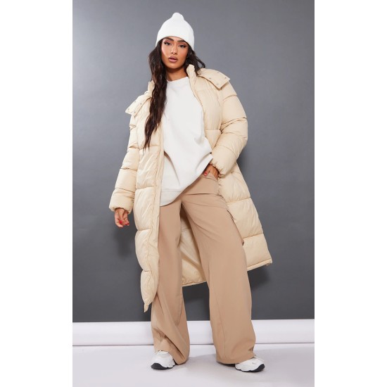 Petite Camel Long Puffer Coat Petite Camel Long Puffer Coat
