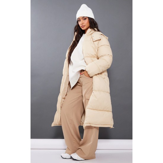 Petite Camel Long Puffer Coat Petite Camel Long Puffer Coat
