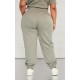 PRETTYLITTLETHING Plus Sage Khaki High Waisted Cuffed Sweatpants PRETTYLITTLETHING Plus Sage Khaki High Waisted Cuffed Sweatpants