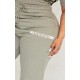 PRETTYLITTLETHING Plus Sage Khaki High Waisted Cuffed Sweatpants PRETTYLITTLETHING Plus Sage Khaki High Waisted Cuffed Sweatpants