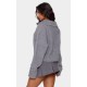 Charcoal Grey Marl Chunky Knit Half Zip Sweater Charcoal Grey Marl Chunky Knit Half Zip Sweater