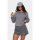 Charcoal Grey Marl Chunky Knit Half Zip Sweater Charcoal Grey Marl Chunky Knit Half Zip Sweater