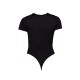 PRETTYLITTLETHING Black Logo Short Sleeved Bodysuit PRETTYLITTLETHING Black Logo Short Sleeved Bodysuit