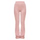 PRETTYLITTLETHING Light Pink Printed Flared Pants PRETTYLITTLETHING Light Pink Printed Flared Pants