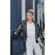 Black Faux Leather Relaxed Fit Belted Biker Jacket Black Faux Leather Relaxed Fit Belted Biker Jacket