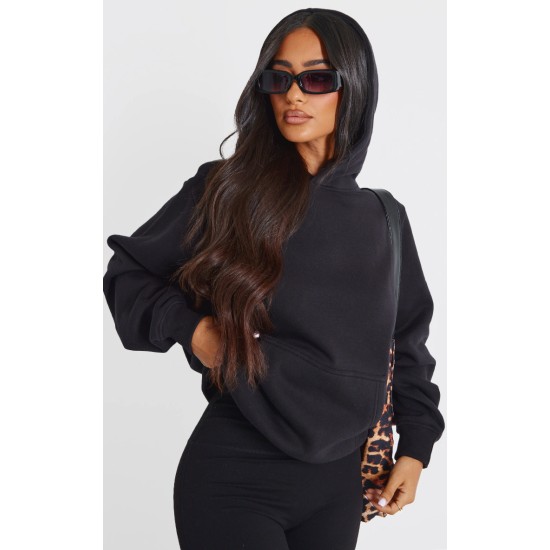 Petite Black Ultimate Basic Oversized Hoodie Petite Black Ultimate Basic Oversized Hoodie