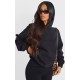 Petite Black Ultimate Basic Oversized Hoodie Petite Black Ultimate Basic Oversized Hoodie