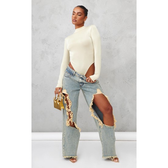 Vintage Wash Extreme Ripped Boyfriend Jean Vintage Wash Extreme Ripped Boyfriend Jean