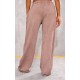 Taupe Washed Rib Panel Wide Leg Sweatpants Taupe Washed Rib Panel Wide Leg Sweatpants