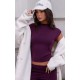 Burgundy Premium Soft Touch Boatneck Longline Top Burgundy Premium Soft Touch Boatneck Longline Top