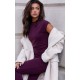 Burgundy Premium Soft Touch Boatneck Longline Top Burgundy Premium Soft Touch Boatneck Longline Top