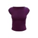 Burgundy Premium Soft Touch Boatneck Longline Top Burgundy Premium Soft Touch Boatneck Longline Top