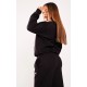 PRETTYLITTLETHING Petite Black Badge Detail Oversize Hoodie PRETTYLITTLETHING Petite Black Badge Detail Oversize Hoodie