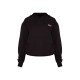 PRETTYLITTLETHING Petite Black Badge Detail Oversize Hoodie PRETTYLITTLETHING Petite Black Badge Detail Oversize Hoodie