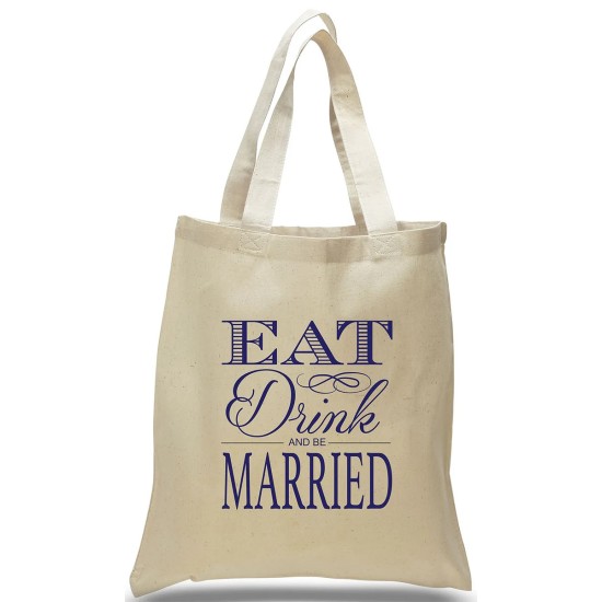 "Eat, Drink, and Be Married" Wedding Welcome Tote "Eat, Drink, and Be Married" Wedding Welcome Tote