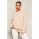 Sand Oversized Plain Fit Sweatshirt Sand Oversized Plain Fit Sweatshirt