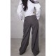Tall Charcoal Fold Over Front Pants Tall Charcoal Fold Over Front Pants