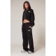 PRETTYLITTLETHING Black Premium Print Zip Front Hoodie PRETTYLITTLETHING Black Premium Print Zip Front Hoodie