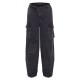 Washed Charcoal Twill Pocket Detail Wide Leg Cargo Pants Washed Charcoal Twill Pocket Detail Wide Leg Cargo Pants
