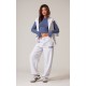 PRETTYLITTLETHING Ash Grey Premium Studio Print Cuffed Sweatpants PRETTYLITTLETHING Ash Grey Premium Studio Print Cuffed Sweatpants