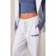 PRETTYLITTLETHING Ash Grey Premium Studio Print Cuffed Sweatpants PRETTYLITTLETHING Ash Grey Premium Studio Print Cuffed Sweatpants
