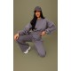 Tall Steel Blue Cropped Oversized Sweatshirt Tall Steel Blue Cropped Oversized Sweatshirt