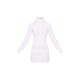 Cream Knitted Roll Neck Sweater Dress Cream Knitted Roll Neck Sweater Dress