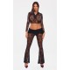 Shape Black Lace Flares With Ruched Skirt Shape Black Lace Flares With Ruched Skirt