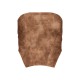 Chocolate Washed Faux Leather Dip Hem Corset Chocolate Washed Faux Leather Dip Hem Corset