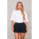 Black Stretch Woven Low Rise Pleated Micro Mini Skirt Black Stretch Woven Low Rise Pleated Micro Mini Skirt