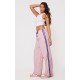 Pink Shell Side Stripe Detail Wide Leg Pants Pink Shell Side Stripe Detail Wide Leg Pants