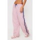 Pink Shell Side Stripe Detail Wide Leg Pants Pink Shell Side Stripe Detail Wide Leg Pants