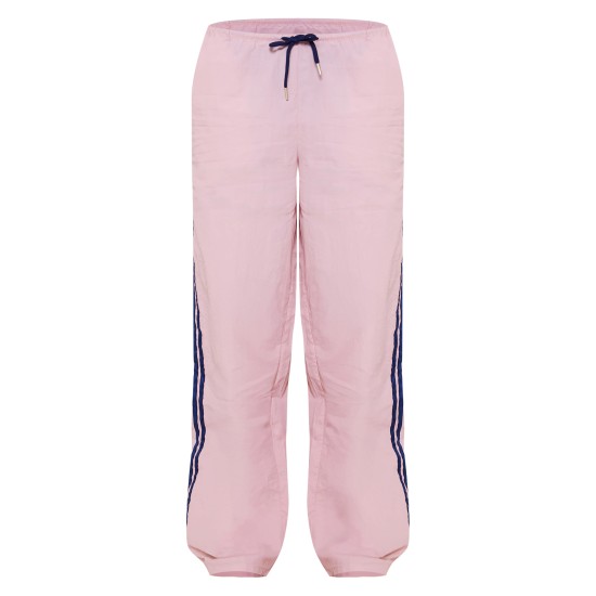 Pink Shell Side Stripe Detail Wide Leg Pants Pink Shell Side Stripe Detail Wide Leg Pants