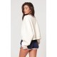 PRETTYLITTLETHING Cream Athletics Club Embossed Oversized Boxy Sweatshirt PRETTYLITTLETHING Cream Athletics Club Embossed Oversized Boxy Sweatshirt