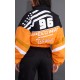 Orange Cropped Oversized Graphic Zipped Racer Bomber Jacket Orange Cropped Oversized Graphic Zipped Racer Bomber Jacket