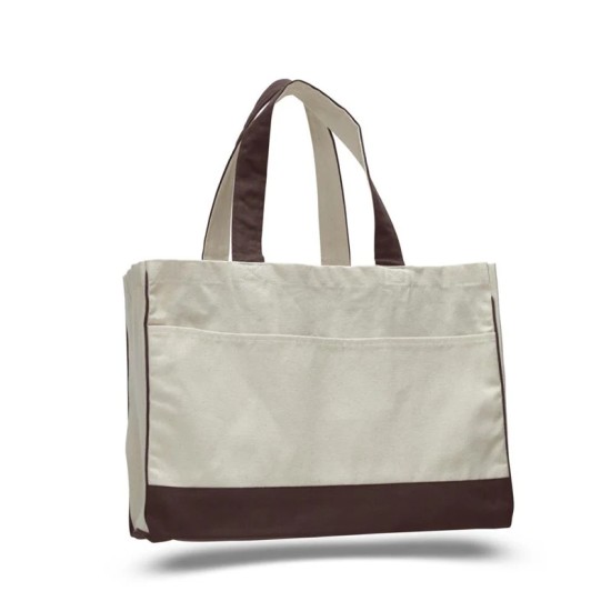 Heavy Duty Shopping Bag with Zippered Pocket Heavy Duty Shopping Bag with Zippered Pocket