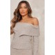Mocha Luxe Knit Fold Over Top Mocha Luxe Knit Fold Over Top