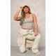 Pale Khaki Snatched Sculpt Scoop Vest Pale Khaki Snatched Sculpt Scoop Vest