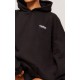 Black Badge Detail Oversized Hoodie Black Badge Detail Oversized Hoodie