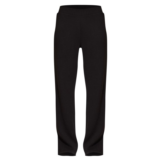 Black Flared Split Hem Sweatpants Black Flared Split Hem Sweatpants