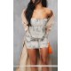 Grey Washed Twill Cargo Micro Mini Skirt Grey Washed Twill Cargo Micro Mini Skirt