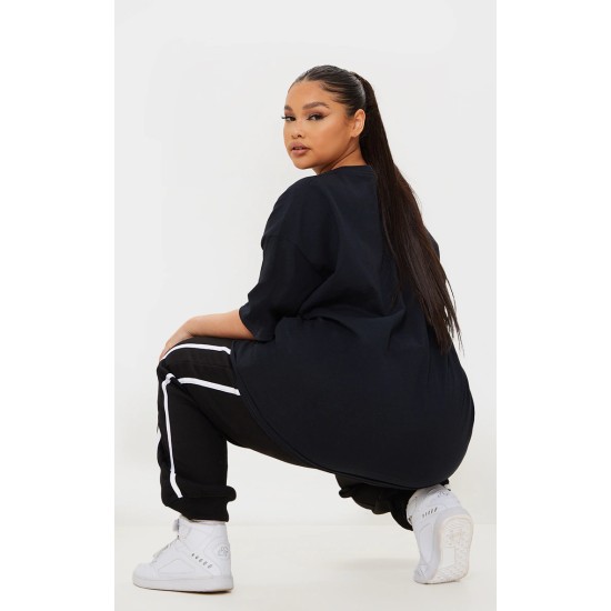 Plus Ultimate Black Oversized T Shirt Plus Ultimate Black Oversized T Shirt
