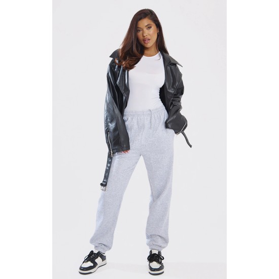 Ash Grey Cuffed Sweat High Waist Sweatpants Ash Grey Cuffed Sweat High Waist Sweatpants