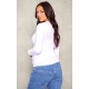 Maternity White Long Sleeve Basic Fitted Top Maternity White Long Sleeve Basic Fitted Top
